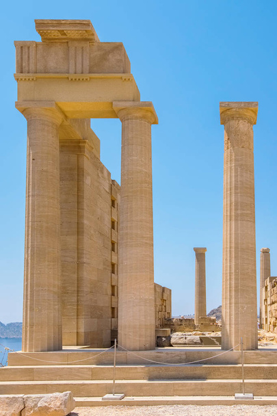 Akropolisz Lindos. Rhodes, Görögország - Fotó, kép