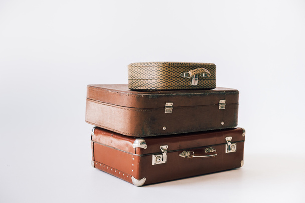 vintage leather suitcases - Photo, Image