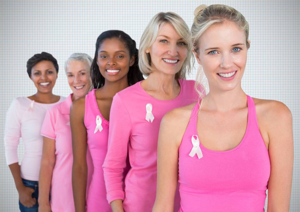 pink breast cancer awareness women - Foto, Imagen