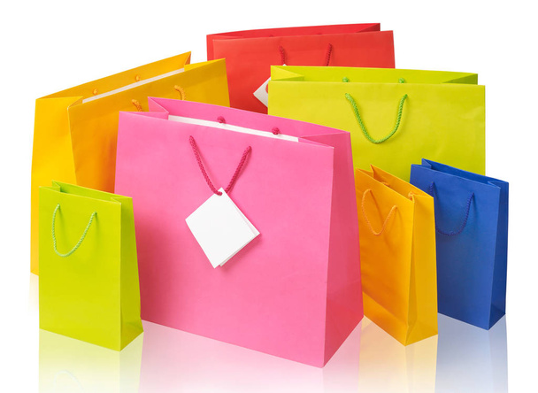 Bolsas de compras en blanco
 - Foto, imagen