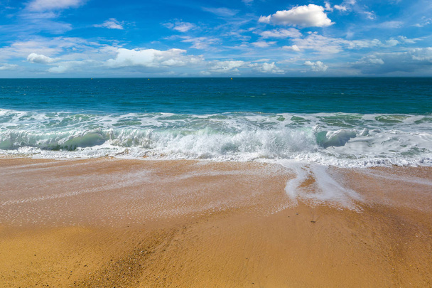 Nazare wybrzeża w Portugalii - Zdjęcie, obraz