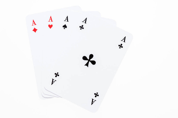 Set di carte da gioco, asso di tutti e quattro i semi
 - Foto, immagini