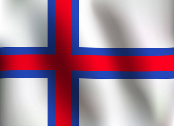 Bandiera delle Isole Faroe - illustrazione vettoriale
 - Vettoriali, immagini