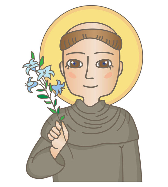 Святий Антоній Падуанський - Вектор, зображення