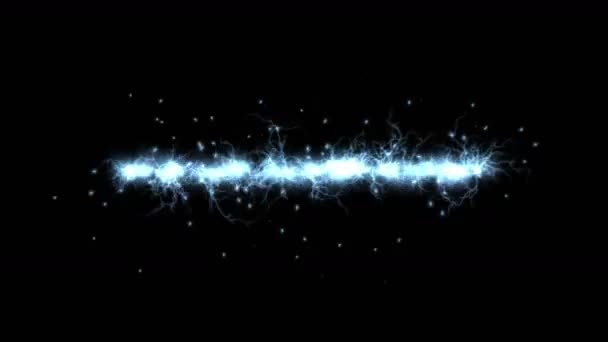 4 k Particle ray laser vuurwerk, bliksem magnetische, laser abstracte achtergrond. - Video