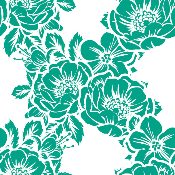 Seamless floral pattern - Vector, imagen