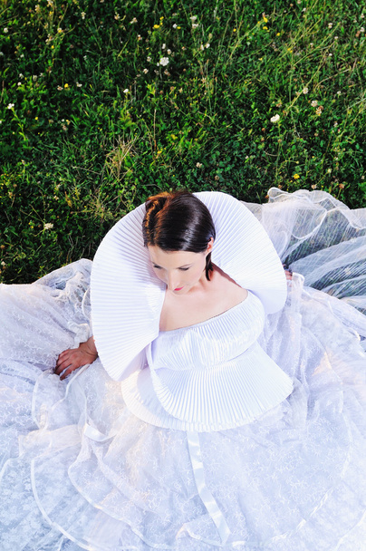 Beautiful bride outdoor after wedding ceremony  - Photo, Image