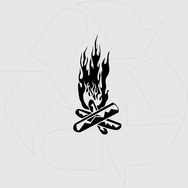 icône de vecteur de feu de joie
 - Vecteur, image