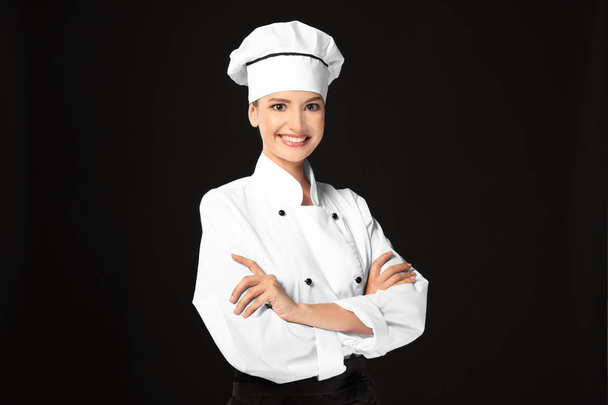 Young female chef  - Φωτογραφία, εικόνα