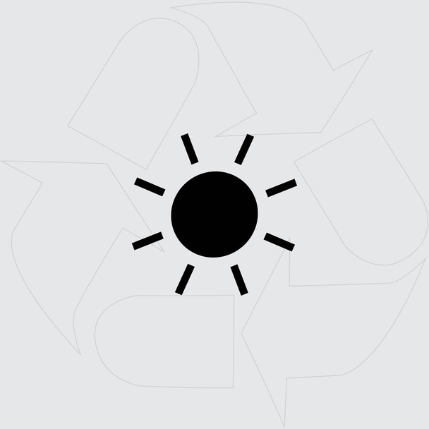 Icono del sol, vector
  - Vector, Imagen