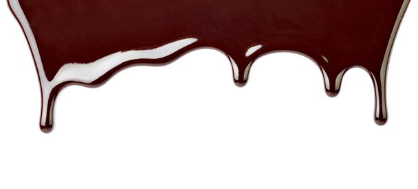 syrop czekoladowy delikatny deser jedzenie wyciek drop - Zdjęcie, obraz