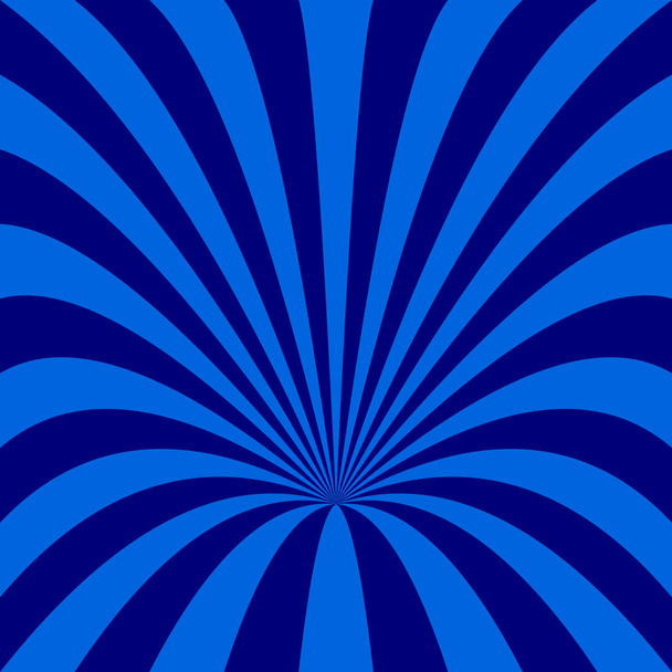 Blauw abstract trechter achtergrond - vector design van curven - Vector, afbeelding