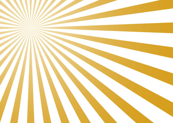 Abstract yellow sun rays background - Vector, Image