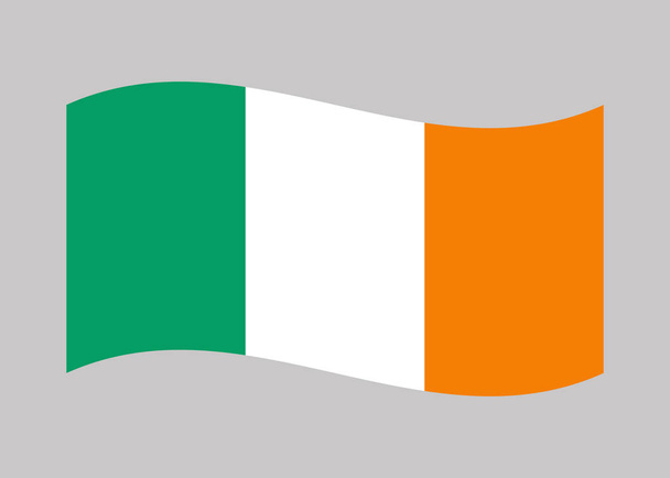 Σημαία της Ιρλανδίας. Εθνική σημαία της Ιρλανδίας, διάνυσμα - Διάνυσμα, εικόνα