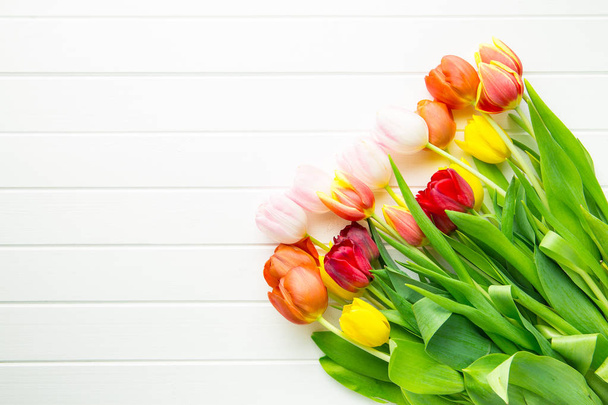 Bunch of tulip flowers. - Фото, зображення