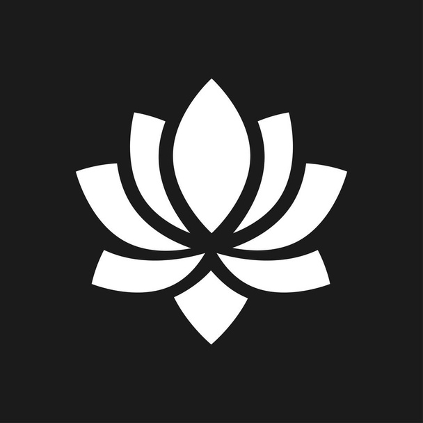 cute lotus flower white - Vector, Image