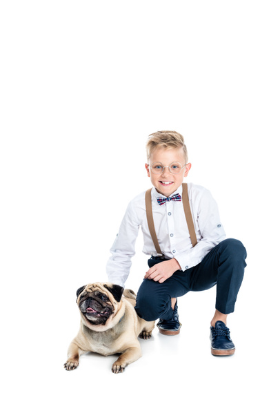 boy with dog - Foto, imagen