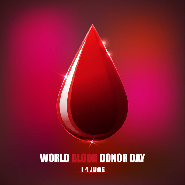 dia do doador de sangue - Vetor, Imagem