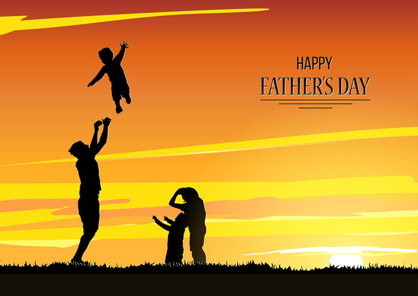 Happy Fathers Day flyer - Vector, Image