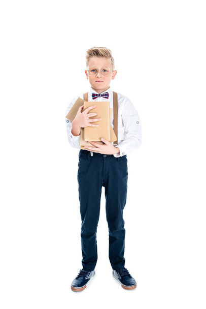 boy holding books  - Fotó, kép