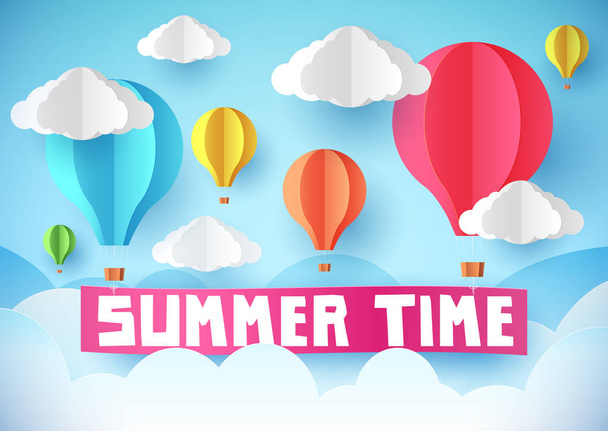 Summer time flyer - Вектор,изображение