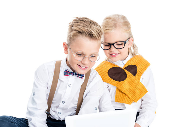 kids using digital tablet - Фото, изображение