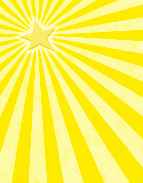 Rayons de soleil étoile jaune
 - Photo, image