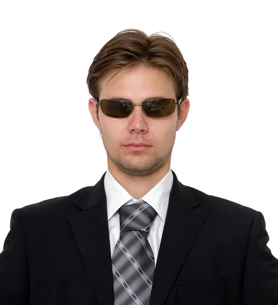 Harsh businessman in sun glasses - Foto, Imagem