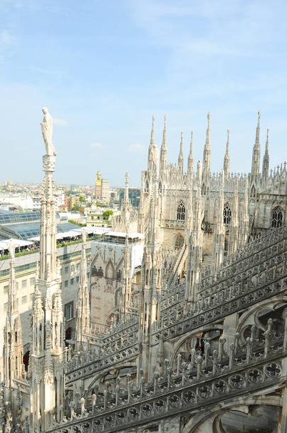 Milaan kathedraal (Duomo) in Milaan, Italië - Foto, afbeelding