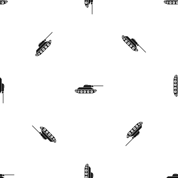 Tank pattern seamless black - Vektor, obrázek