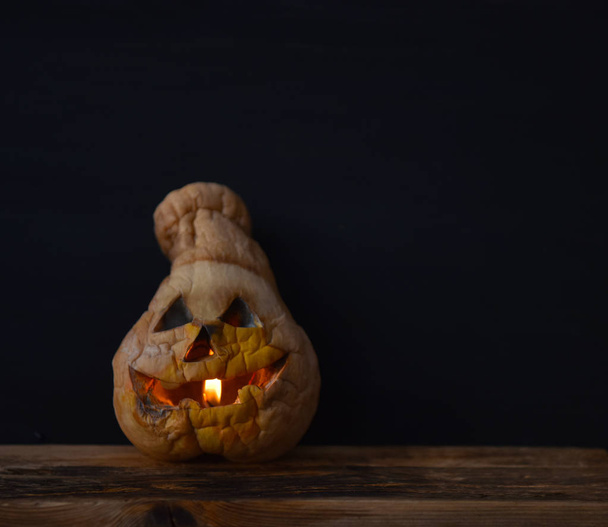 lantern Jack from the orange pumpkins - Photo, Image