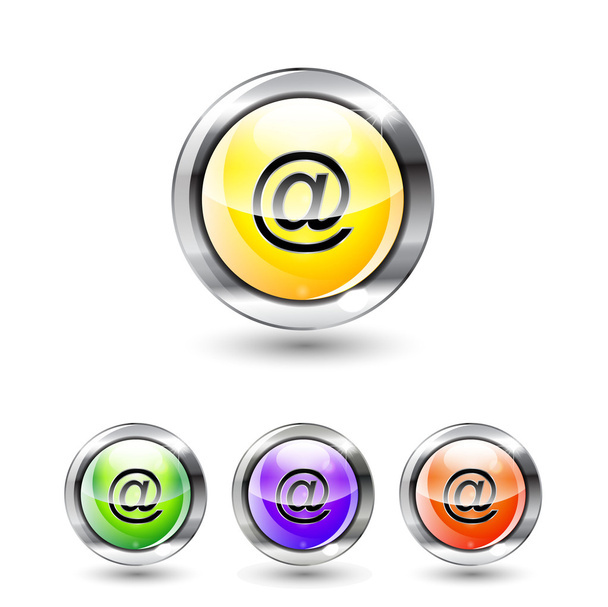Vector e-mail buttons - Wektor, obraz