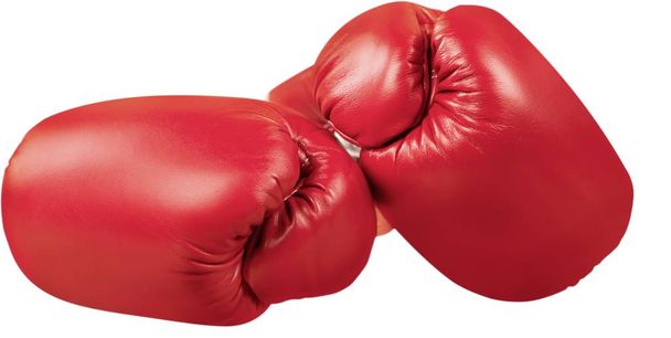 red boxing gloves  - Foto, afbeelding