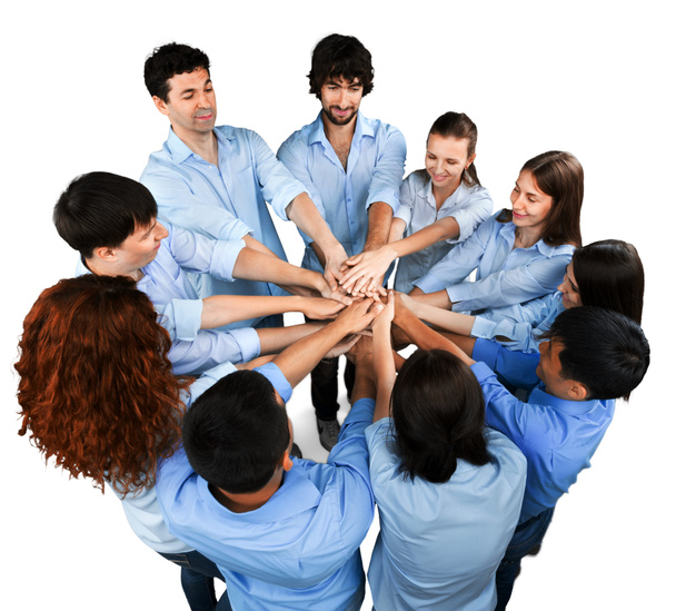 Business Teamwork Menschen Zusammenarbeit Freundschaft Vielfalt Kreis  - Foto, Bild