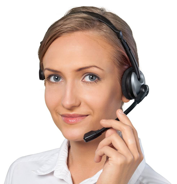 Woman Call Center operator - Photo, Image