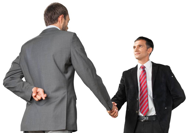 Handshake of business people isolated on white - Fotografie, Obrázek
