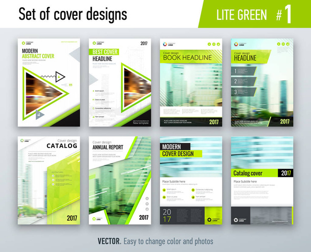 Set van business cover ontwerpsjablonen - Vector, afbeelding
