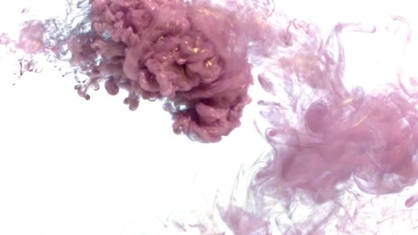 Violette inkt in Water - Video