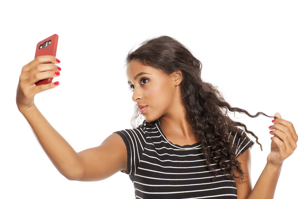 Děvče dělá selfie - Fotografie, Obrázek