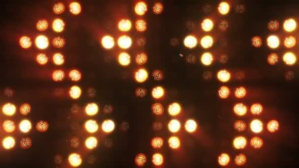 Villogó lámpa izzó reflektor árvíz fények nyíl vj led fali színpadon vezetett kijelző villogó fények - Felvétel, videó
