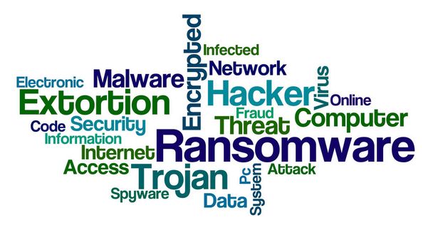 Word Cloud su uno sfondo bianco - ransomware
 - Foto, immagini