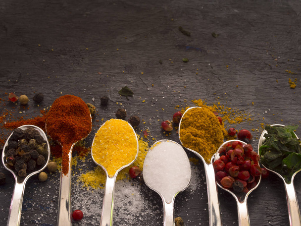 colorful spices on the table - 写真・画像