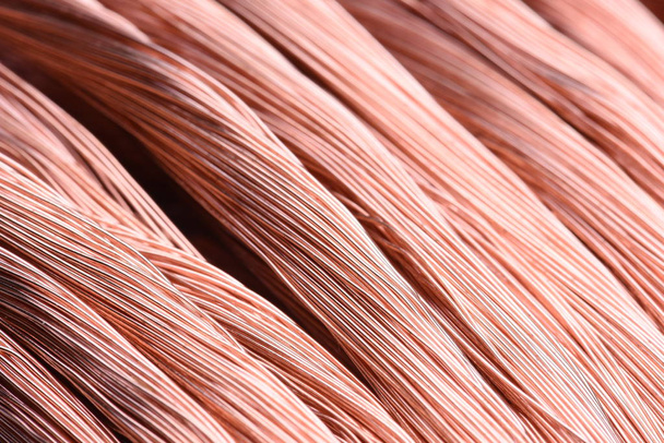 Fio de cobre matérias-primas secundárias
 - Foto, Imagem