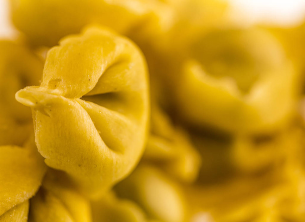 Italian handmade fresh egg pasta called tortellini - Photo, image