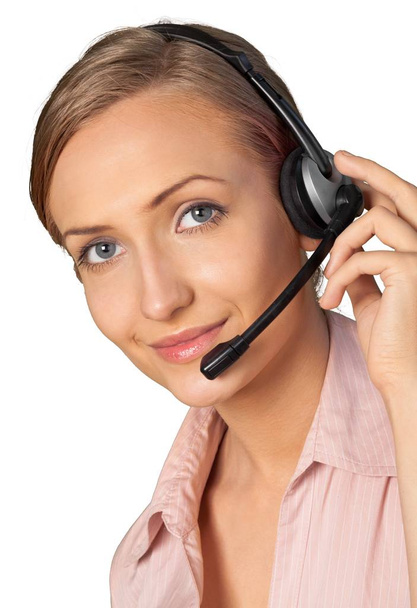 Woman Call Center operator - Photo, Image