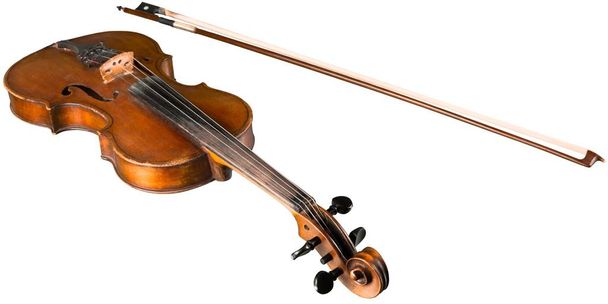 Wooden classic violin - Φωτογραφία, εικόνα