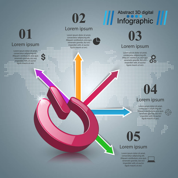 Switch icon. Abstract business infographic. - Vektori, kuva