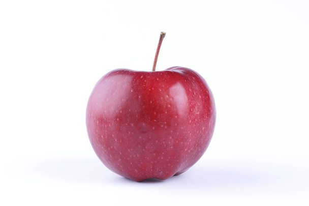 Red apple on white background isolated for designer - Фото, зображення