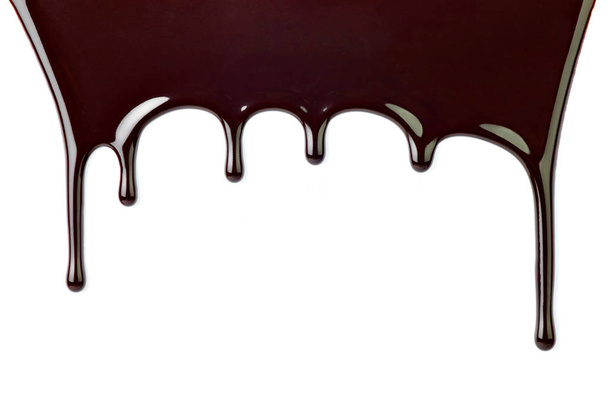 σιρόπι σοκολάτας επιδόρπιο γλυκό τροφίμων διαρροή σταγόνα - Φωτογραφία, εικόνα