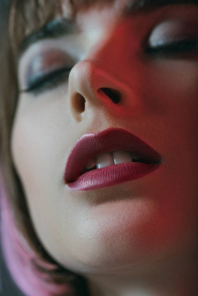 sensual girl with makeup - Фото, изображение